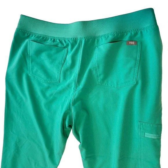Figs Technical Collection Jogger Scrub Pants Women's XL/P Surgical Green - Picture 3 of 11